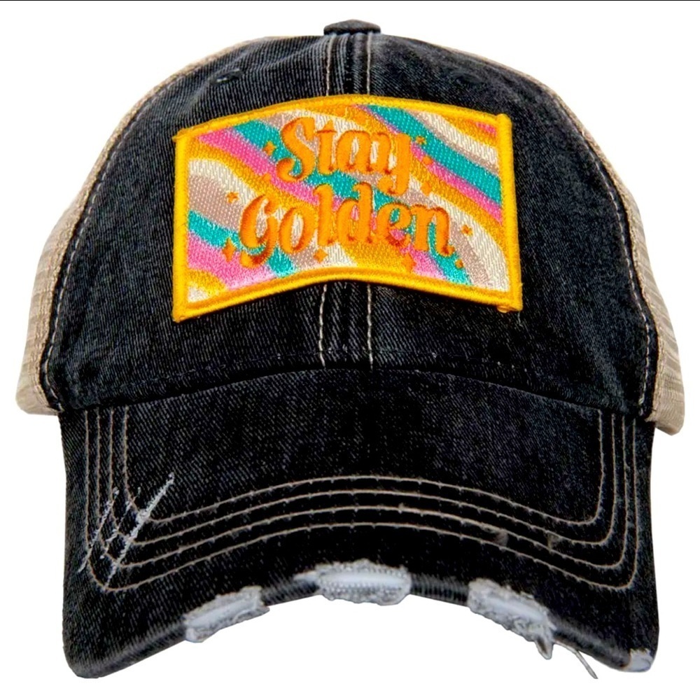 Denim Distressed Trucker | Stay Golden